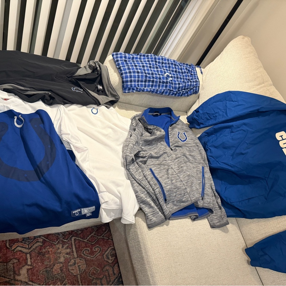 Blue and White Sports Apparel Collection